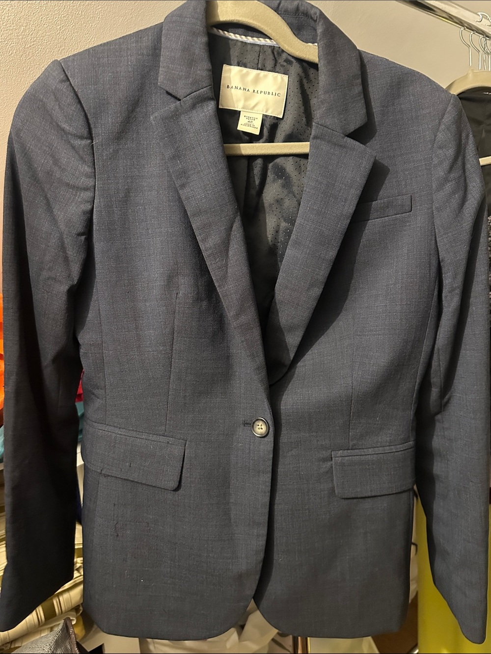 Banana Republic women’s  Navy Single-Button Blazer